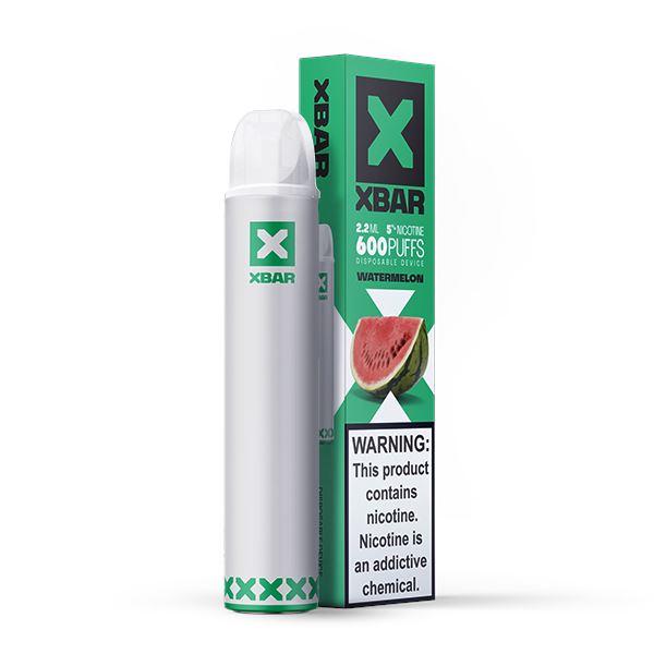 X BAR Disposable E-Cigs (Individual) watermelon with packaging