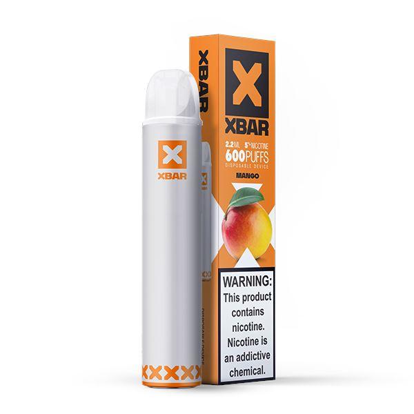 X BAR Disposable E-Cigs (Individual) mango with packaging