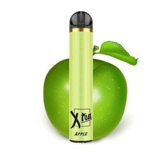 XTRA | Disposable 1500 Puffs (Individual) apple with background