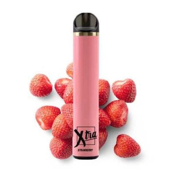 XTRA | Disposable 1500 Puffs (Individual) strawberry with background