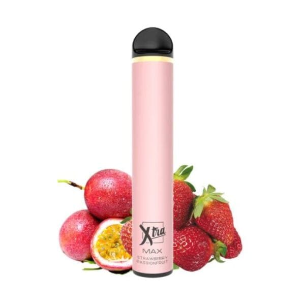 XTRA MAX Disposable Device - 2500 Puffs strawberry passionfruit with packaging