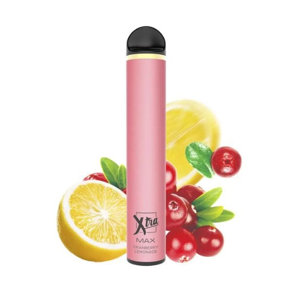 XTRA MAX Disposable Device - 2500 Puffs cranberry lemonade with background