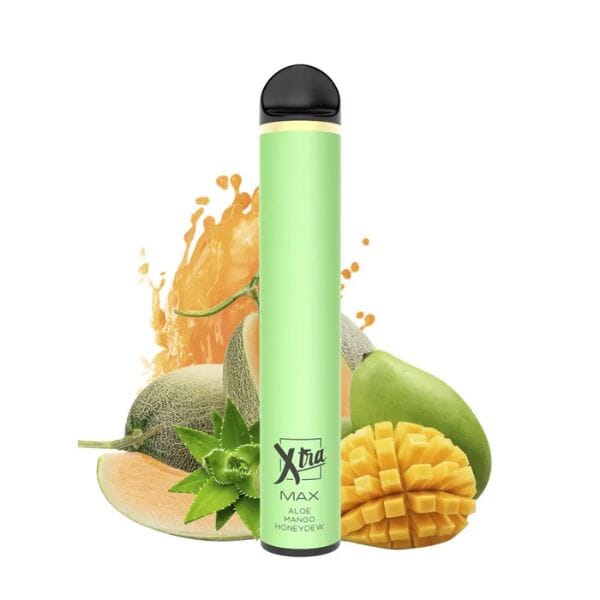 XTRA MAX Disposable Device - 2500 Puffs aloe mango honeydew with background