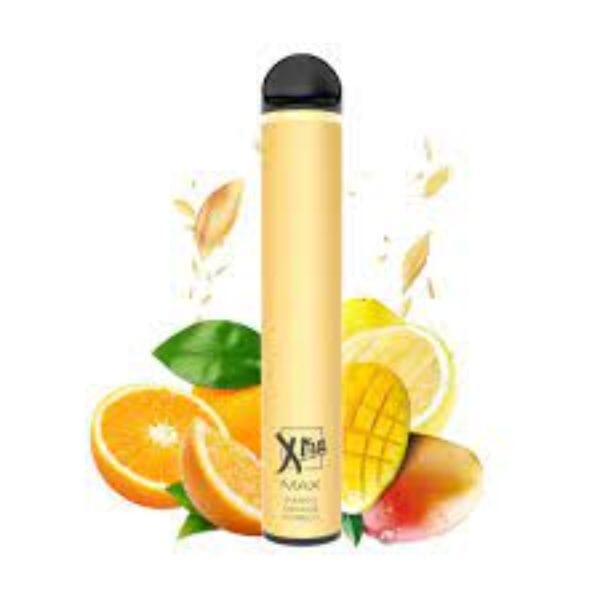 XTRA MAX Disposable Device - 2500 Puffs mango orange pomelo with background