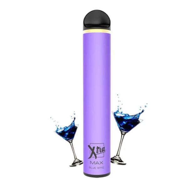 XTRA MAX Disposable Device - 2500 Puffs blue wine with background