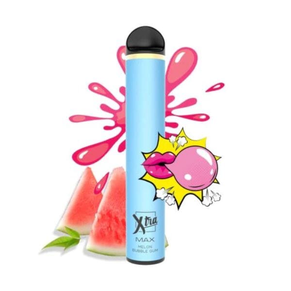 XTRA MAX Disposable Device - 2500 Puffs melon bubblegum with background