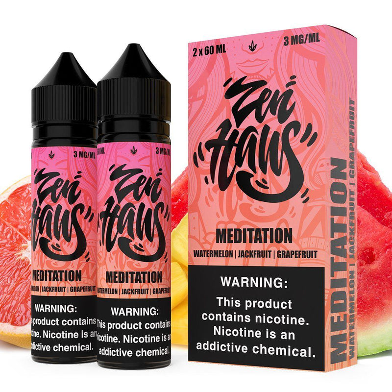  Meditation by ZEN HAUS E-Liquid 2X 60ml with packaging