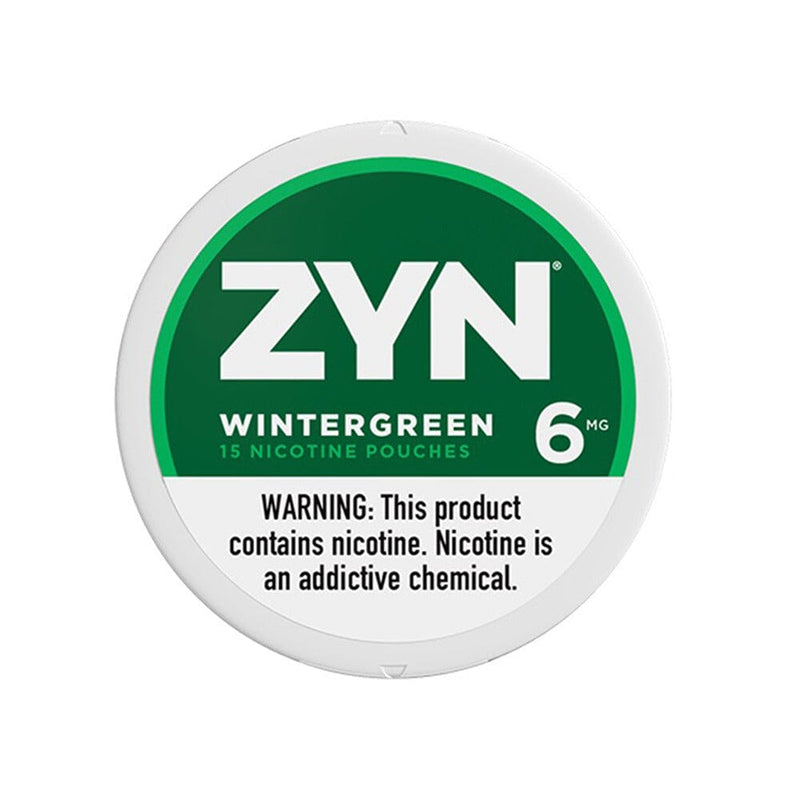 ZYN Nicotine Pouches (15ct Can)(5-Can Pack) Wintergreen 6mg