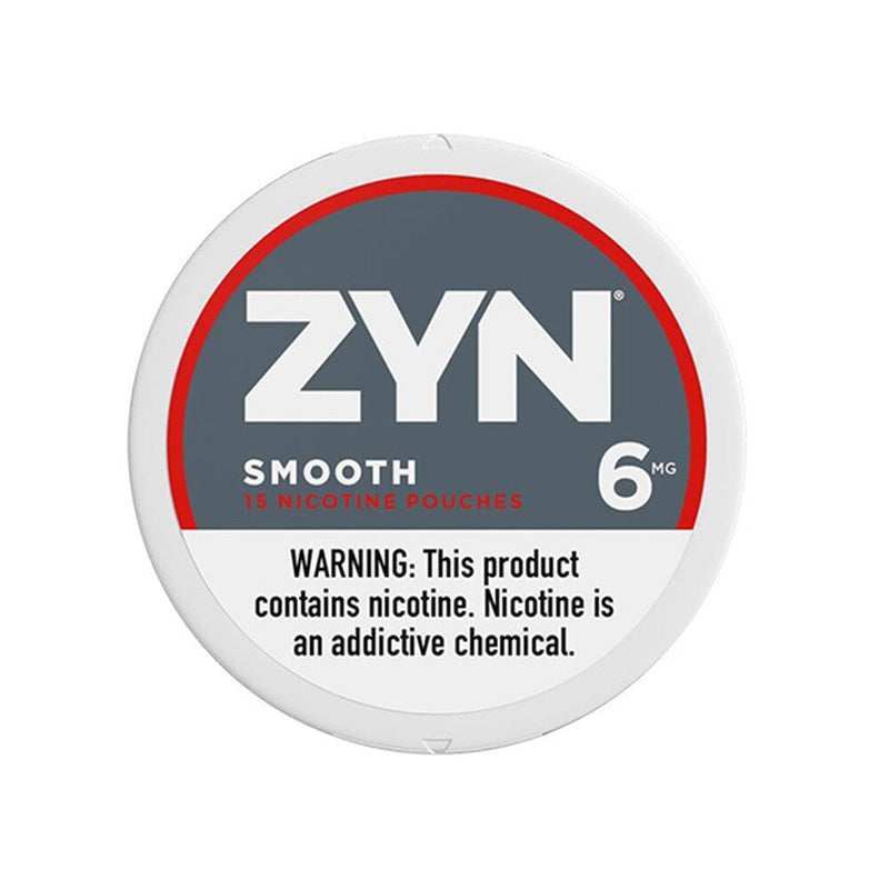 ZYN Nicotine Pouches (15ct Can)(5-Can Pack) Smooth 6mg